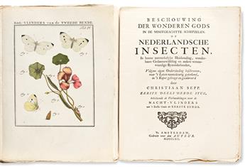 Sepp, Jan Christiaan (1739-1811) Beschouwing der Wonderen Gods in de Minstgeachtte Schepzelen of Nederlandsche Insecten.